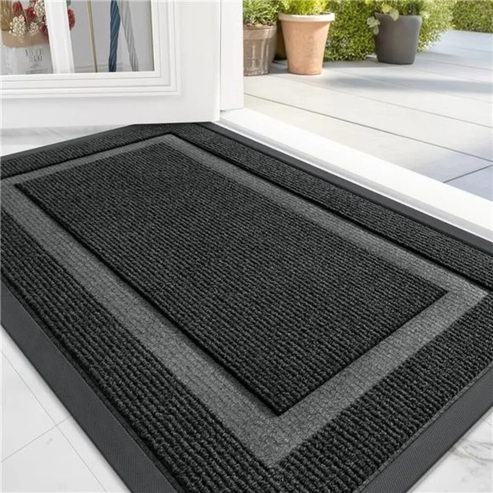 Front Door Mat Indoor Outdoor Entrance,Waterproof All-Season,All-Weather Doormat